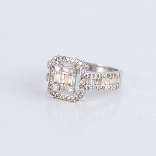 Bague Bague Illusion Diamants 58 Facettes 1