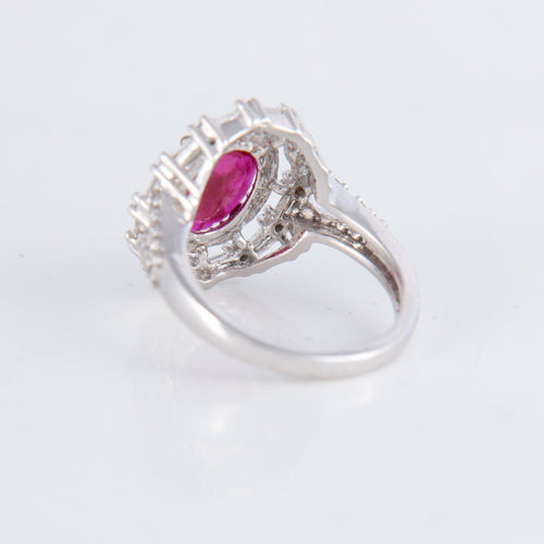 Bague 54 Bague Pompadour Rubis Diamants 58 Facettes 1