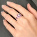 Ring 52 Art Deco style ring Ruby Diamonds 58 Facettes 1