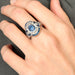 Ring 54 Art Deco style ring Platinum Sapphires Diamonds 58 Facettes 1