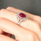 Bague 54 Bague Pompadour Rubis Diamants 58 Facettes 1