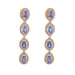 Earrings Tanzanite and Diamond Earrings 58 Facettes 1