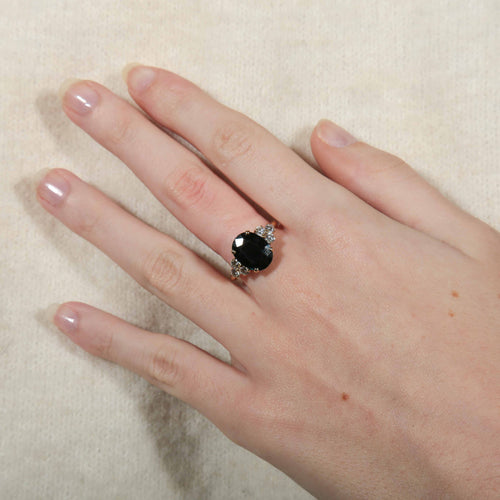 Bague 53 Bague Saphir 6 Diamants 58 Facettes 8397