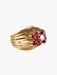Ring 52 Gold, Platinum Ruby and Diamond Ring 58 Facettes