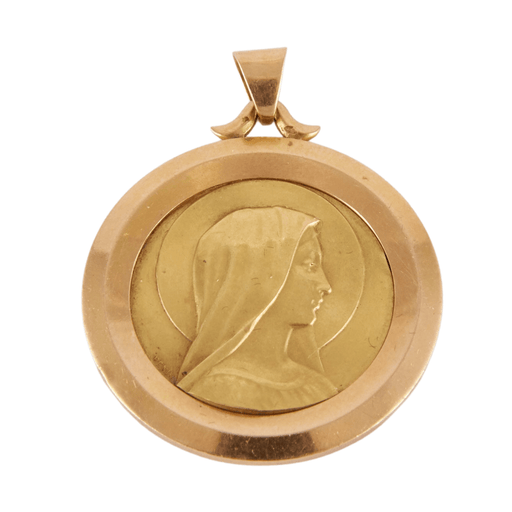 Pendentif Médaille ciselée Vierge 58 Facettes BT01