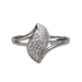 Ring 55 Wave ring in white gold, diamonds 58 Facettes 6