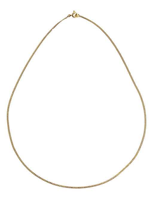Curb chain gold chain necklace 58 Facettes