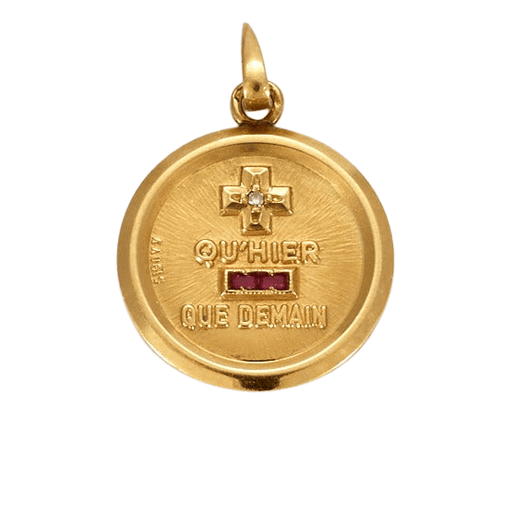 AUGIS pendant - Sentimental medal in yellow gold 58 Facettes DV2249-1