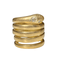 Bague 53 Bague Serpent enroulé or jaune 58 Facettes