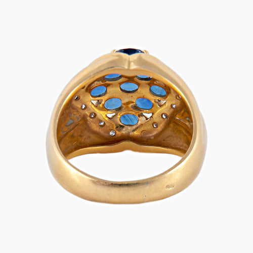 Bague 57 Bague Saphirs et Diamants 58 Facettes