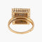 Bague 50 Bague Carrée Pavage Diamants 58 Facettes