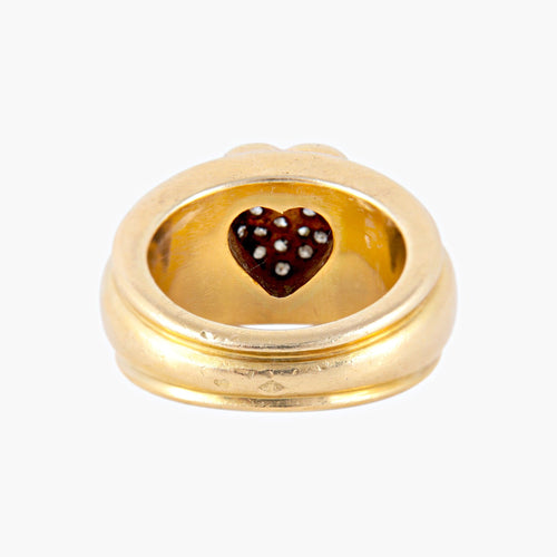 Bague 51 Bague Coeur Diamants 58 Facettes