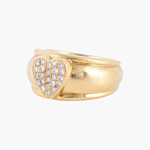 Bague 51 Bague Coeur Diamants 58 Facettes