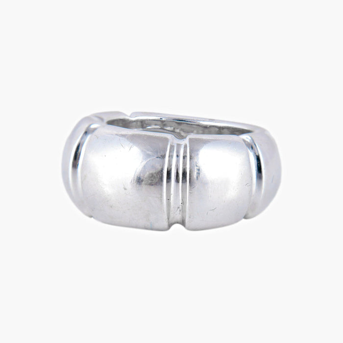 Bague 47 Bague Jonc Or gris 58 Facettes