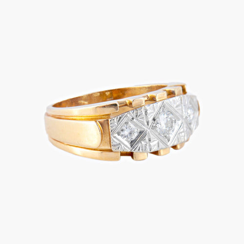 Bague 61 Bague Trilogie géométrique 58 Facettes