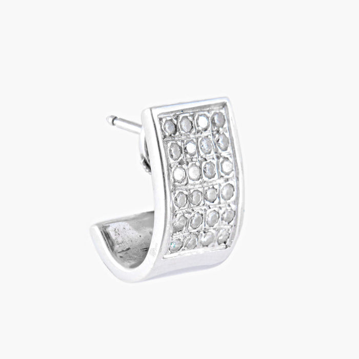 Boucles d'oreilles Boucles d'oreilles demi-créoles Diamants 58 Facettes