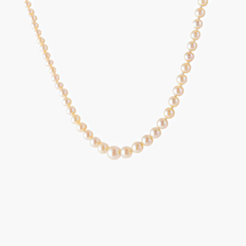 Collier Collier de perles en chute 58 Facettes