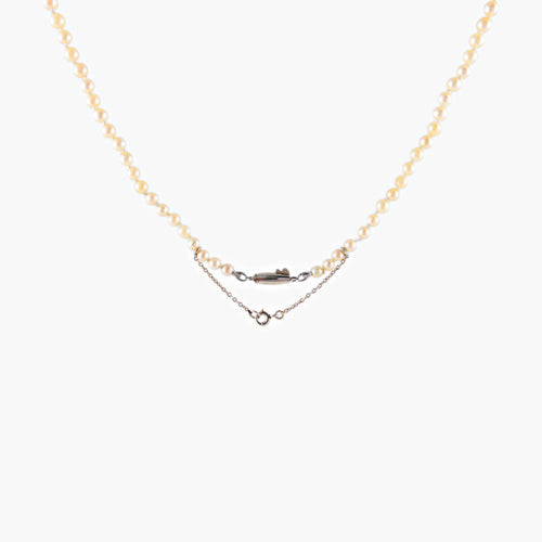 Collier Collier de perles en chute 58 Facettes