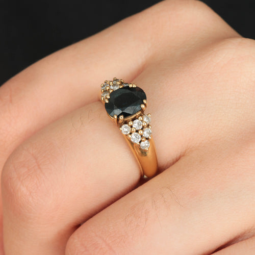 Bague 55 Bague Saphir et Diamants 58 Facettes