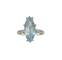 Bague 50 Bague or 18K avec aigue marine taille marquise 58 Facettes