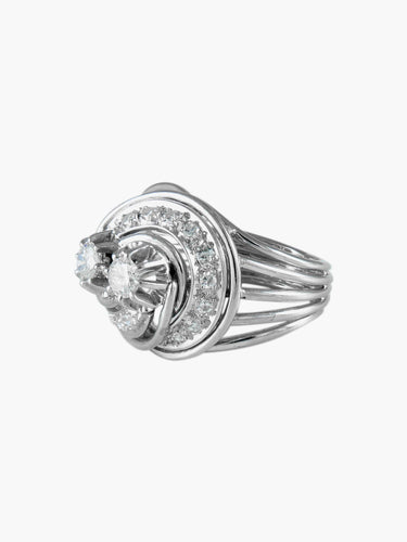 Bague Bague Volute 2 Diamants 58 Facettes