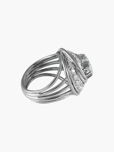 Bague Bague Volute 2 Diamants 58 Facettes
