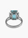 Ring 52 Blue Topaz Ring Diamonds 58 Facettes