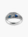 Bague 56 Bague Art Déco Platine Diamant Saphirs 58 Facettes