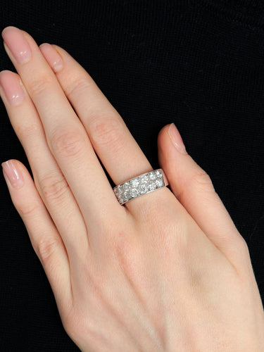 Bague Bague Ruban Diamants 58 Facettes