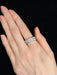 Diamond Ribbon Ring Ring 58 Facettes