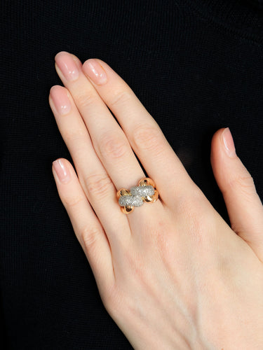 Bague 51 Bague à Pont Diamants 58 Facettes