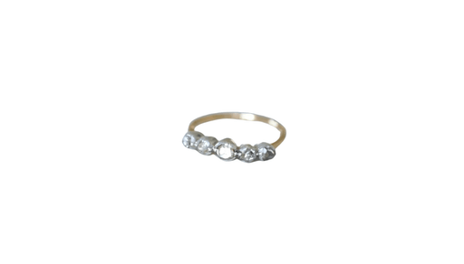 Ring 55 Old diamond garter ring 58 Facettes