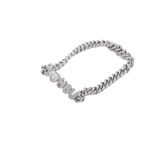 Bracelet Bracelet "Joyou" or blanc Diamants 58 Facettes
