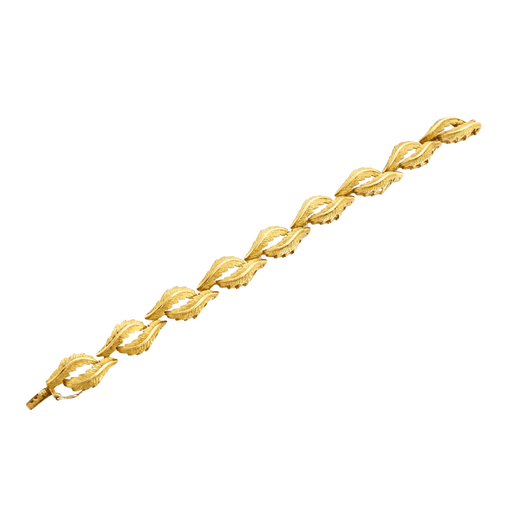 Bracelet Bracelet Feuilles or jaune 58 Facettes
