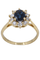 Bague 51 BAGUE MARGUERITE SAPHIR ET DIAMANTS 58 Facettes 061971