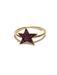 DJULA ring Star ring in gold and pink sapphires 58 Facettes