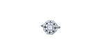 Ring 55 Octagonal Art Deco Ring White Gold Platinum Diamonds 58 Facettes