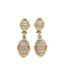 Boucles d'oreilles Pendants d'oreilles Ovales pavage Diamants 58 Facettes