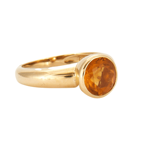 Bague 51 Bague en Or jaune, citrine 58 Facettes