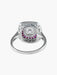 Ring Art Deco style diamond and ruby ​​ring 58 Facettes