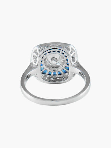 Bague Bague Art Déco Saphirs Diamants 58 Facettes