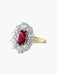 Ring Oval Ruby and Diamond Ring 58 Facettes
