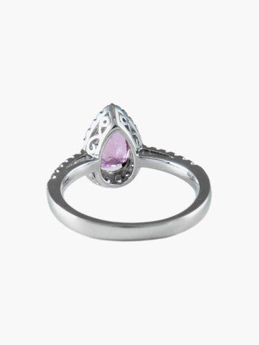 Bague Bague Saphir rose taille poire 58 Facettes