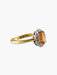 Ring Citrine Diamond Ring 58 Facettes