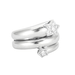 Ring 49 Ring in white gold, diamonds 58 Facettes