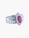 Bague 52 Bague Marquise Rubis Diamants 58 Facettes