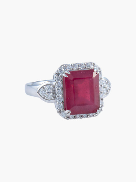 Bague 52 Bague Rubis Diamants 58 Facettes