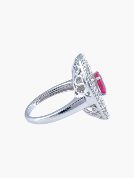 Bague 52 Bague Rubis et Diamants 58 Facettes