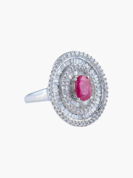 Bague 52 Bague Rubis et Diamants 58 Facettes