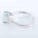 Ring 51 Aquamarine Ring Baguette Diamonds 58 Facettes 1